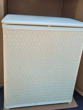 Vintage Clothes Laundry Hamper Padded Top Cottagecore